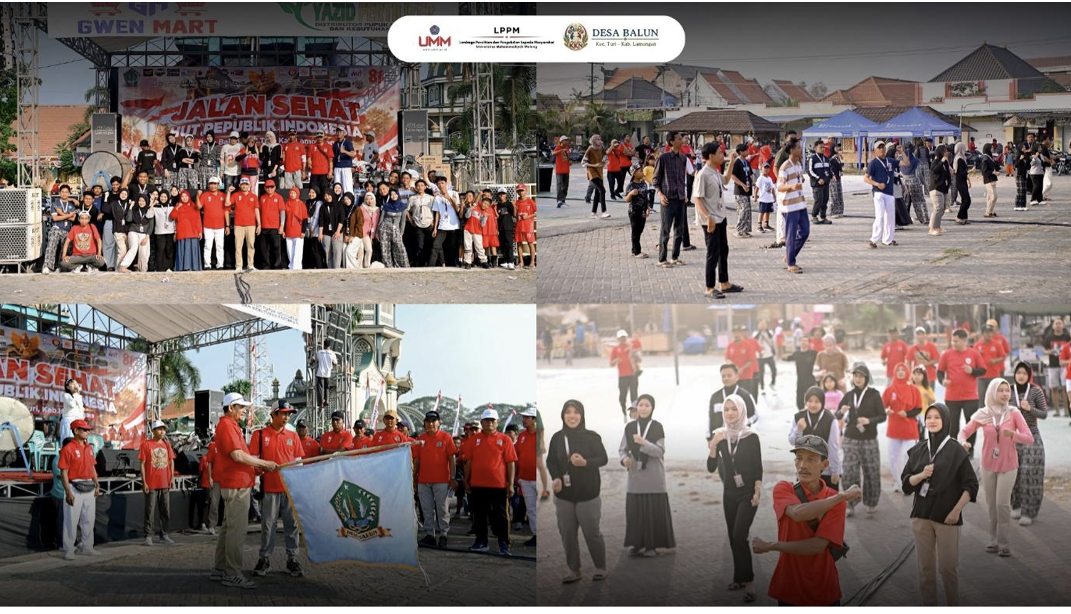 Healthy Balun: Jalan Sehat Meriahkan HUT ke-81 RI di Desa Balun